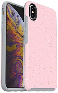 otterbox symmetry series hybrid case for apple iphone xs max - on fleck / pink