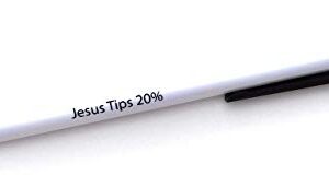 Pens 4 Pennies - Jesus Tips 20% Retractable Ballpoint Humor/Novelty/Joke Pen (10 Count)