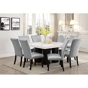 Camilla White Marble Top Square Dining Table