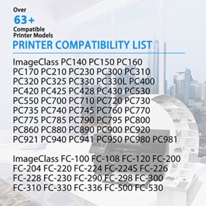 NineLeaf Compatible Toner Cartridge Replacement for Canon E40 E30 E20 E16 1491A002AA PC400 PC420 PC940 PC941 PC950 PC980 PC981 ImageClass FC-100 FC-120 FC-200 FC-500 Laser Printer (1 Black)