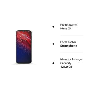 Moto Z4 - For Verizon - 128 GB - Flash Gray (Renewed)