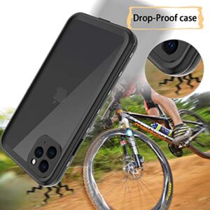 Waterproof iPhone 11 Pro Max Case - iPhone 11 Pro Max Full Body Bumper Case Waterproof Apple iPhone Rugged Protection Case with Built-in Screen Water-Resist Case Cover Black