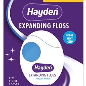 Hayden Clean+ Dental Floss | 6 Pack | Polar Mint with Anti Tartar Actives for Gentle Care | 30 Yards per Unit