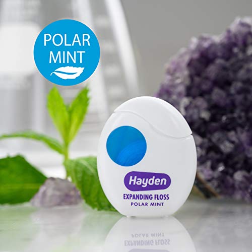 Hayden Clean+ Dental Floss | 6 Pack | Polar Mint with Anti Tartar Actives for Gentle Care | 30 Yards per Unit