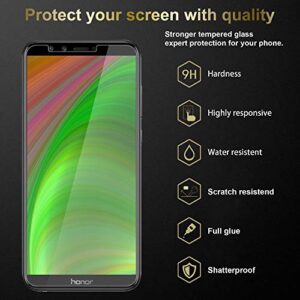 Cadorabo Tempered Glass Compatible with Honor 9 LITE in HIGH Transparency - Screen Protection 3D Touch Compatible with 9H Hardness - Bulletproof Display Saver