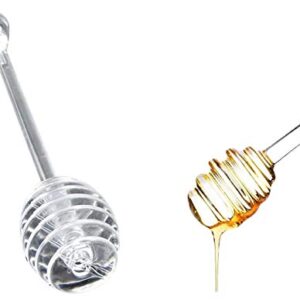 2 Pack BPA Free Honey and Syrup Dipper Stick Server Honey Spoon