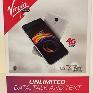 Virgin Mobile LG Tribute Empire 16GB Prepaid Smartphone, Silver