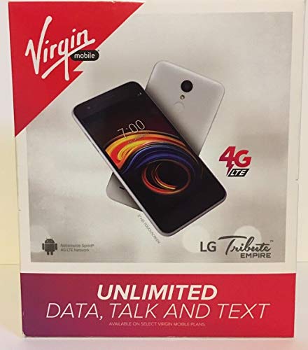 Virgin Mobile LG Tribute Empire 16GB Prepaid Smartphone, Silver