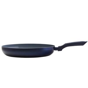 IMUSA USA Blue Ceramic Fry Pan with Soft Touch Handle, 12 Inch, 12"