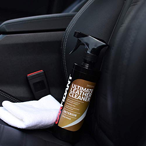 Carfidant Ultimate Leather Cleaner - Full Leather & Vinyl Cleaning Kit with Microfiber Towel for Leather & Vinyl Seats, Automotive Interiors, Car Dashboards, Sofas & Purses! - 18oz Kit