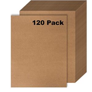 120 Pack Kraft Paper - Brown Stationery Paper- Brown Craft Paper For Arts and Craft, Drawing, D.I.Y. Projects - Letter Size Kraft Paper - Laser & Inkjet Printer Compatible - 8.5 x 11 Inches