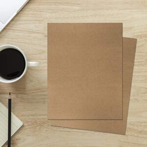 120 Pack Kraft Paper - Brown Stationery Paper- Brown Craft Paper For Arts and Craft, Drawing, D.I.Y. Projects - Letter Size Kraft Paper - Laser & Inkjet Printer Compatible - 8.5 x 11 Inches