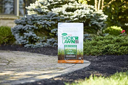 Scotts Turf Builder THICK'R LAWN Grass Seed, Fertilizer, and Soil Improver for Bermudagrass, 4,000 sq. ft., 40 lbs.