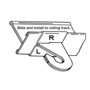 SharpTank Classroom Ceiling Hooks - High Strength Aluminum Ceiling Track Bar-Clamp Fastener Designed for Drop-Ceiling T-Bars - Holds up to 15 lbs (12 Pairs)