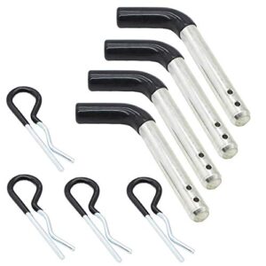 x-haibei trailer towing hitch pin and clip 5/8 inch diameter fit 2 inch receiver 4 pack