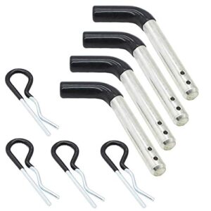 X-Haibei Trailer Towing Hitch Pin and Clip 5/8 inch Diameter fit 2 inch Receiver 4 Pack