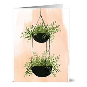 All Occasion Greeting Cards Assortment – 72 Pack - 6 Unique Indoor Oasis Design Series Set – KRAFT ENVELOPES INCLUDED – Blank Greeting Card – Glossy Cover Blank Inside – By Note Card Café