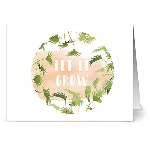 All Occasion Greeting Cards Assortment – 72 Pack - 6 Unique Indoor Oasis Design Series Set – KRAFT ENVELOPES INCLUDED – Blank Greeting Card – Glossy Cover Blank Inside – By Note Card Café