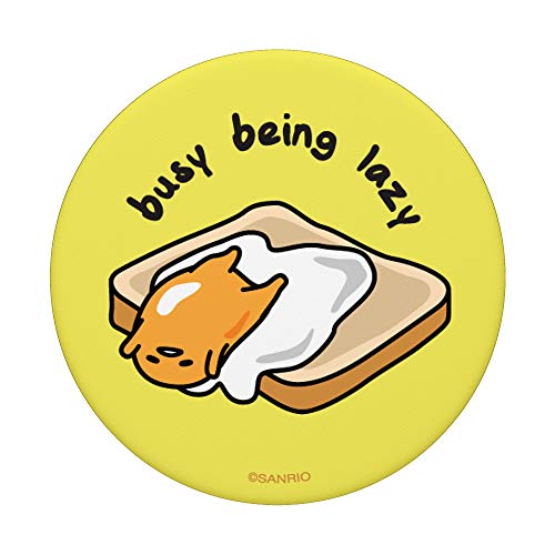 Gudetama the Lazy Egg Busy Being Lazy PopSockets PopGrip: Swappable Grip for Phones & Tablets