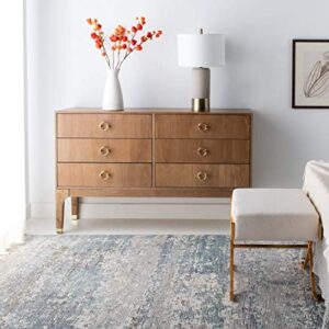 safavieh couture home lorna rustic oak 6-drawer dresser