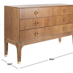 Safavieh Couture Home Lorna Rustic Oak 6-drawer Dresser