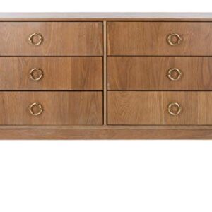 Safavieh Couture Home Lorna Rustic Oak 6-drawer Dresser