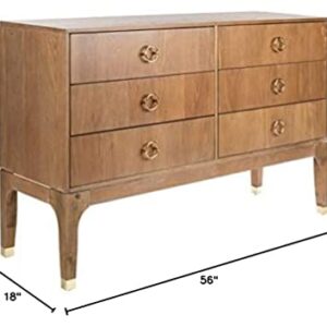 Safavieh Couture Home Lorna Rustic Oak 6-drawer Dresser