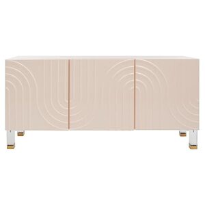 Safavieh Couture Home Saturn-Art Deco-Light Pink Acrylic 3-door Sideboard