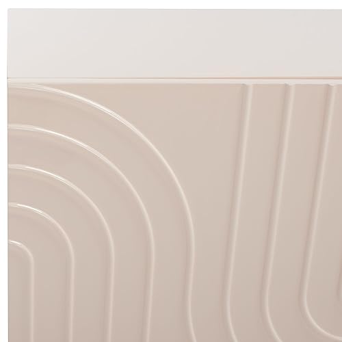 Safavieh Couture Home Saturn-Art Deco-Light Pink Acrylic 3-door Sideboard