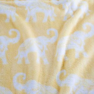 AVAFORT Velvet Plush Home Fleece Throw Blanket for Couch Sofa Bed, Warm Elegant Fuzzy Flannel Blanket for Kid Baby Adults or Pet, Lightweight Soft Cozy Warm Luxury Microfiber Blankets (Elephant Beige)