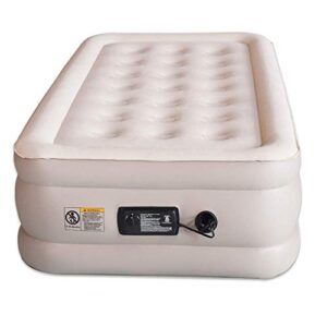 aria twin inflatable air mattress with built-in pump comfortable self-inflating air bed for guests or travel