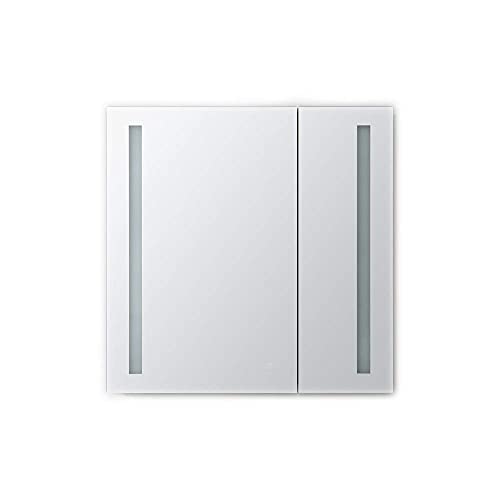 AQUADOM Royale Basic 30in x 30in x 5in LED Medicine Mirror Cabinet Recessed Surface Mounted, Dimmer, Touch Screen Button