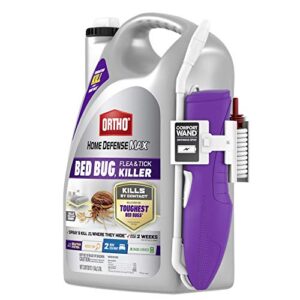 Ortho Home Defense Max Bed Bug, Flea and Tick Killer - With Ready-to-Use Comfort Wand, Kills Bed Bugs and Bed Bug Eggs, Bed Bug Spray , 1 gal.