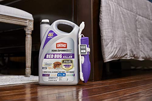 Ortho Home Defense Max Bed Bug, Flea and Tick Killer - With Ready-to-Use Comfort Wand, Kills Bed Bugs and Bed Bug Eggs, Bed Bug Spray , 1 gal.