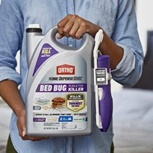 Ortho Home Defense Max Bed Bug, Flea and Tick Killer - With Ready-to-Use Comfort Wand, Kills Bed Bugs and Bed Bug Eggs, Bed Bug Spray , 1 gal.