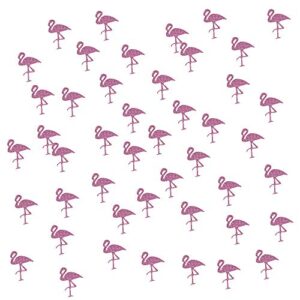 glitter pink flamingo confetti decoration for tropical flamingo christmas party,100pcs/pack (pink flaminglo)