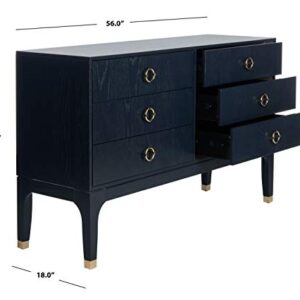 Safavieh Couture Home Lorna Navy 6-drawer Dresser