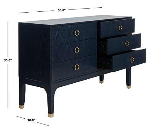 Safavieh Couture Home Lorna Navy 6-drawer Dresser