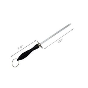 LiXiongBao Kitchen Honing Knife Sharpening Steel Sharpening Rod 10.24 Inch Knife Sharpeners Stick Professional Knife Sharpener Tools for Home Kitchen Restaurant Hotel