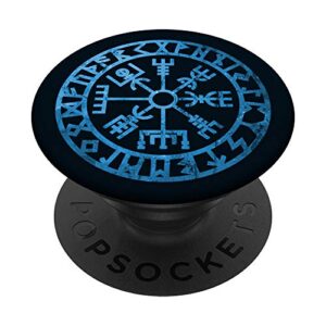 vegvisir viking compass rune protection symbol celts nordic popsockets swappable popgrip