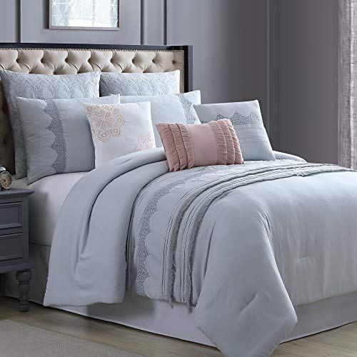 Amrapur Overseas Kinley 8-Piece Embroidered Comforter Set Queen