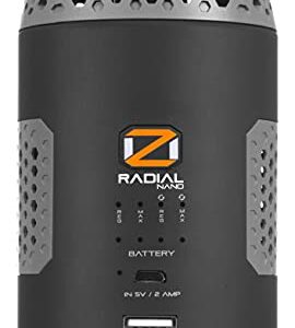 ScentLok OZ Radial Nano, Portable Ozone Generator for Odor Destruction (Black)