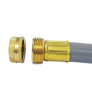 HQMPC Garden Hose Cap with Washer Brass Hose End Garden Hose Connector Brass Cap 3/4" NH 6Pcs Garden Hose Female Fitting Cap