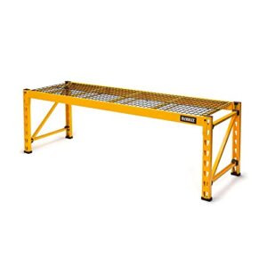 dewalt 6-foot wide single shelf industrial rack extension kit, add 2 feet of extra height to 6-ft storage racks, 2,500-lb capacity, powder-coated steel, not compatible with 4-foot wide shelf