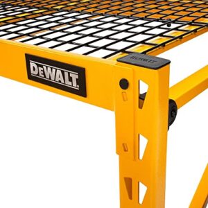 DEWALT 6-Foot Wide Single Shelf Industrial Rack Extension Kit, Add 2 Feet of Extra Height to 6-ft Storage Racks, 2,500-lb Capacity, Powder-Coated Steel, NOT Compatible with 4-Foot Wide Shelf