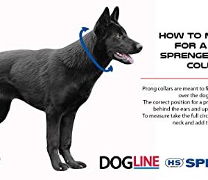 Herm Sprenger Black Stainless Steel Prong Dog Training Collar with Quick Release Buckle Ultra-Plus Pet Pinch Collar No-Pull Collar for Dogs Made in Germany 3.2mm x 20in Medium