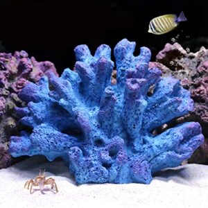 danmu 1pc of polyresin coral ornaments, aquarium coral decor 7" x 3 1/3" x 4 7/10" for fish tank aquarium decoration