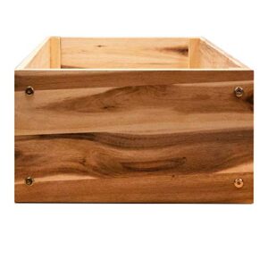 Large Wooden Wine Crate, Holds a Dozen Wine Bottles for Storage and Display