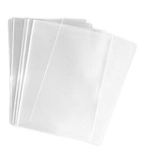 xingzi 100pcs 11x14 inch clear flat cello treat bag cellophane poly bags for gift wrap party favors wedding samples snacks bakery cookies candies packing home kitchen