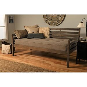 Kodiak Furniture Boho Daybed, Twin, Rustic Walnut Finish